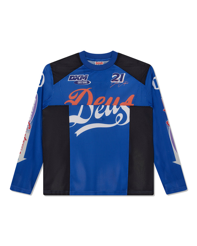 MOSS GATHER MOTO TOP - BLUE LIGHT