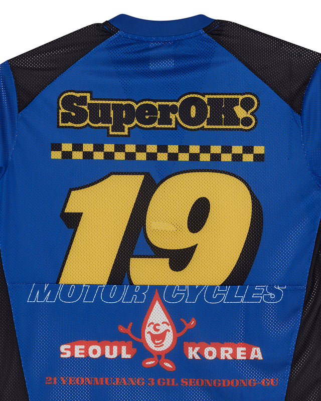 MOSS GATHER MOTO TOP - BLUE LIGHT