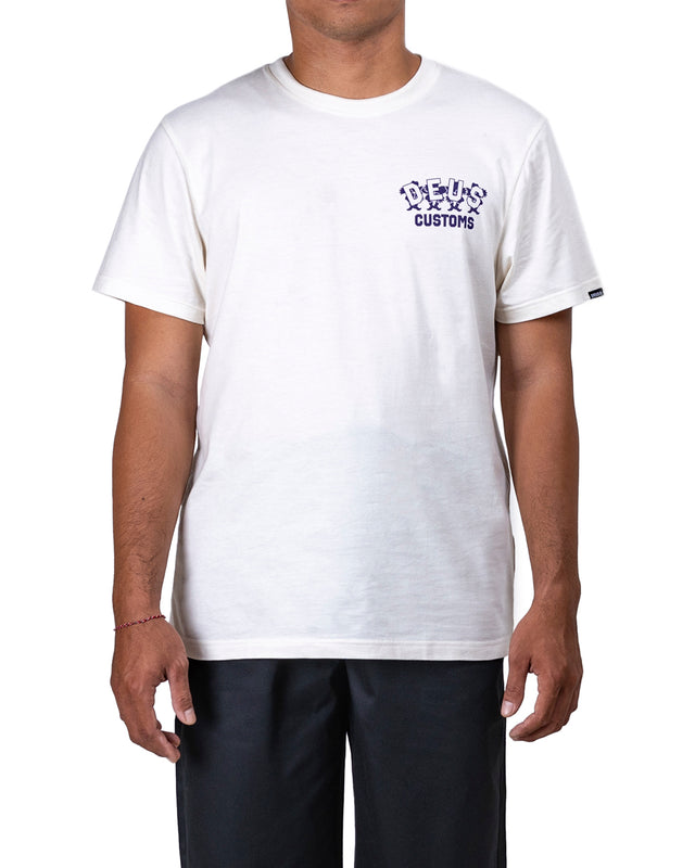 FANCY PANSY TEE - VINTAGE WHITE