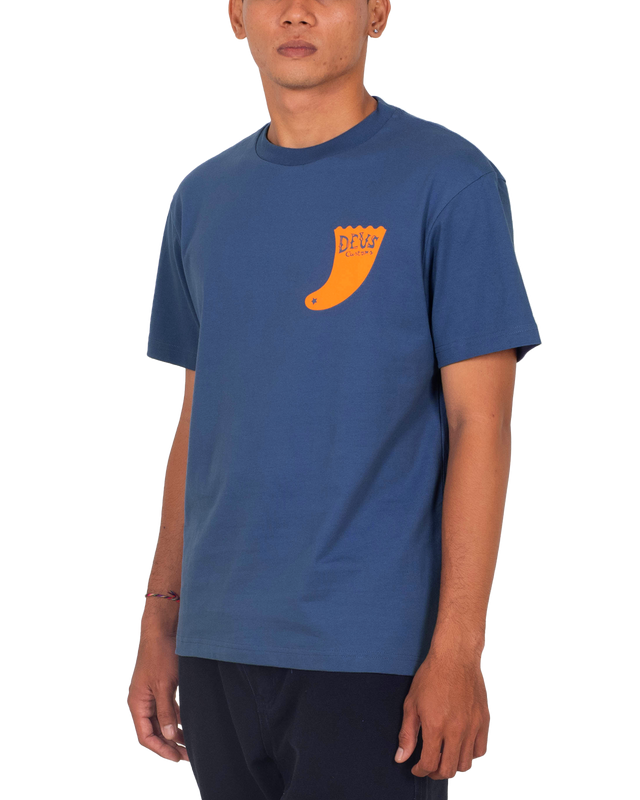 SINGLE FIN TEE - MECHANIC BLUE