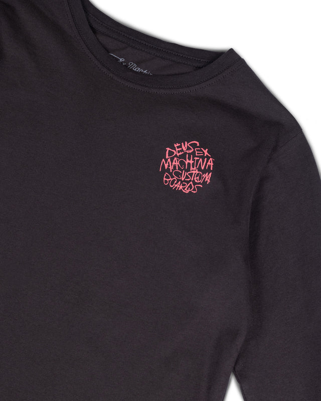 KIDS SCRAWLER LS TEE - ANTHRACITE