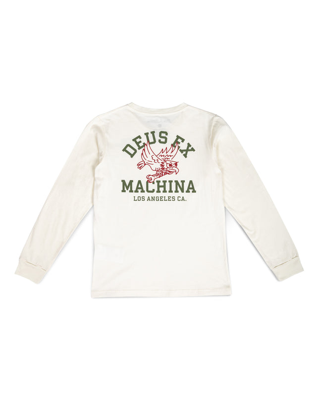 KIDS QUICK BEACK LS TEE - VINTAGE WHITE