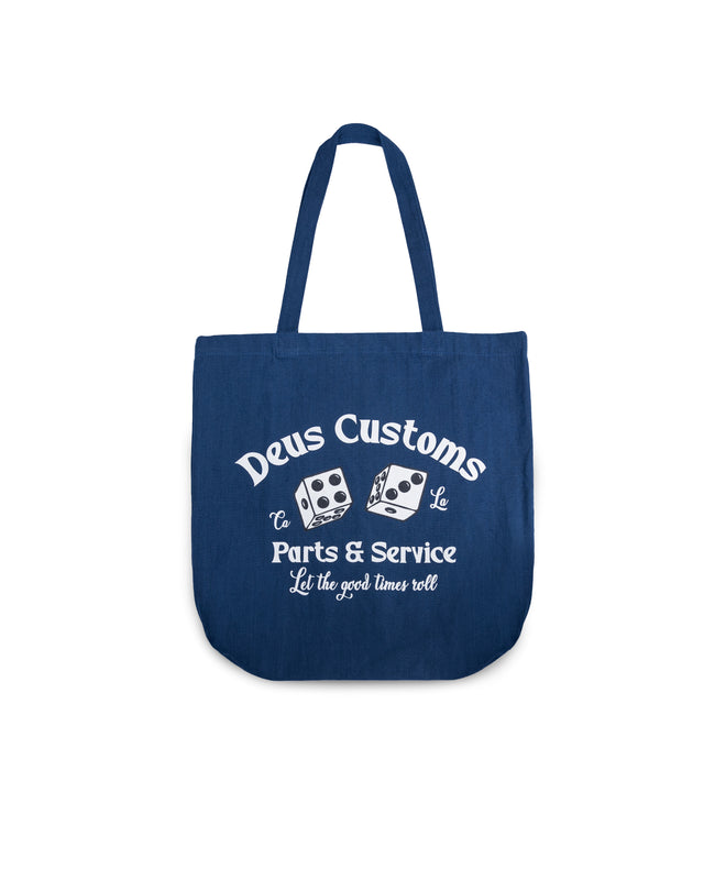 KNUCKLEBONES TOTE BAG - MECHANIC BLUE