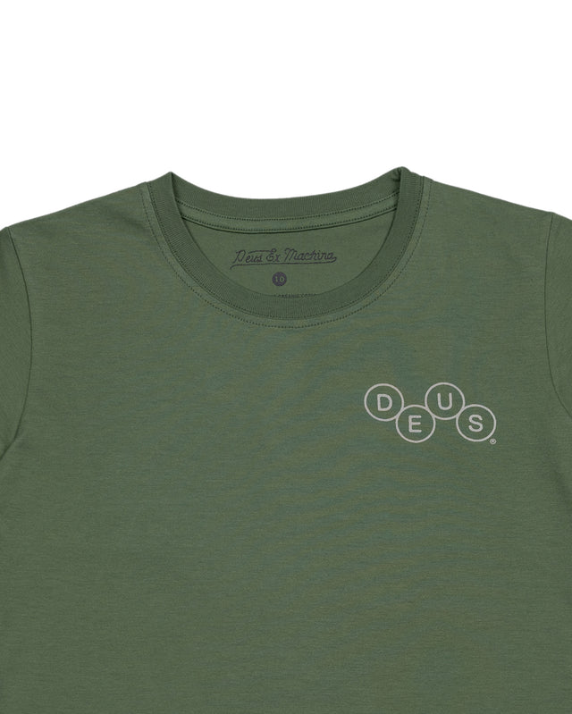 KIDS MECHANISM TEE - LODEN FROST