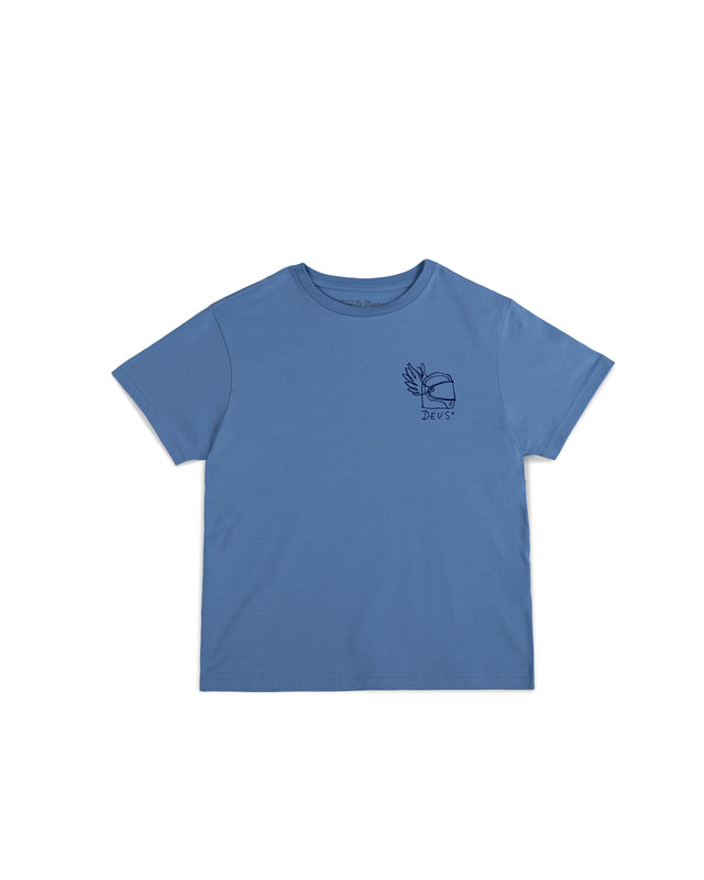 KIDS CANGGU HELMUT TEE - GLACIER BLUE