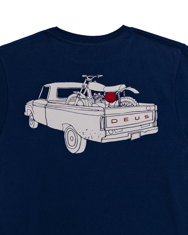 KIDS CARBY PICKUP TEE - MECHANIC BLUE
