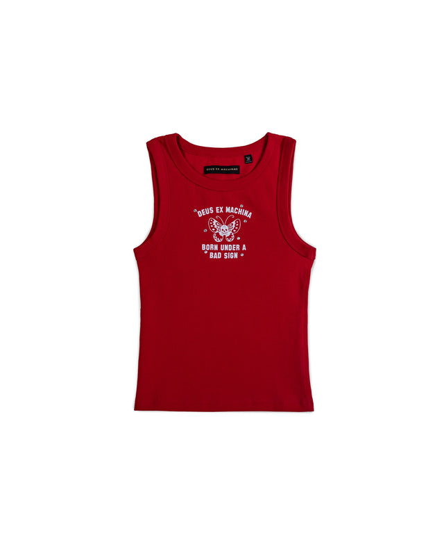 BAD SIGN TANK - CHERRY RED