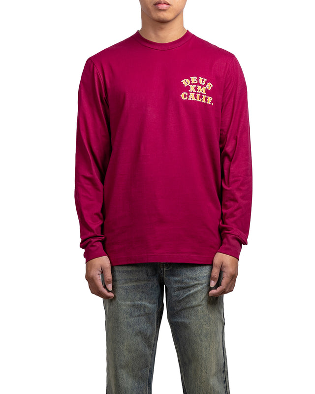 QUICK STRIKE LS TEE - BURGUNDY