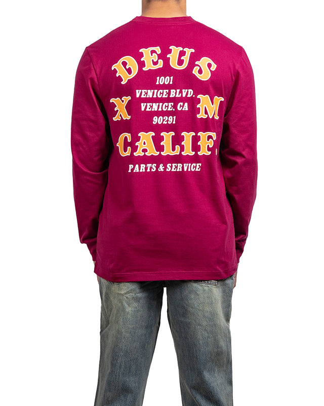 QUICK STRIKE LS TEE - BURGUNDY
