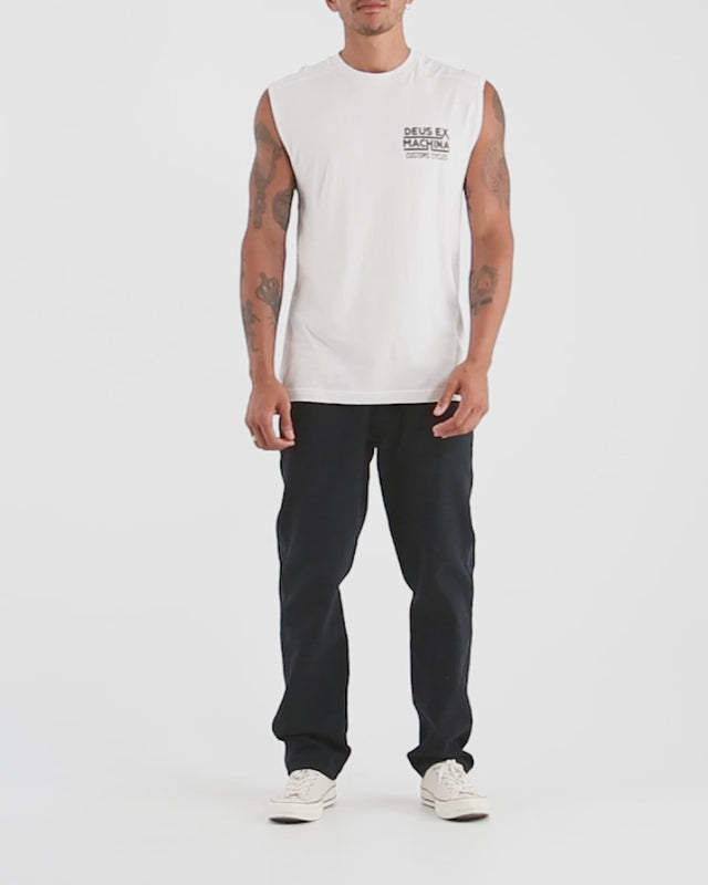 ROUNDABOUT MUSCLE - VINTAGE WHITE