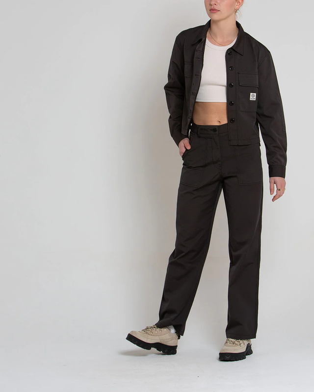 CROPPED BDU SHIRT - ANTHRACITE